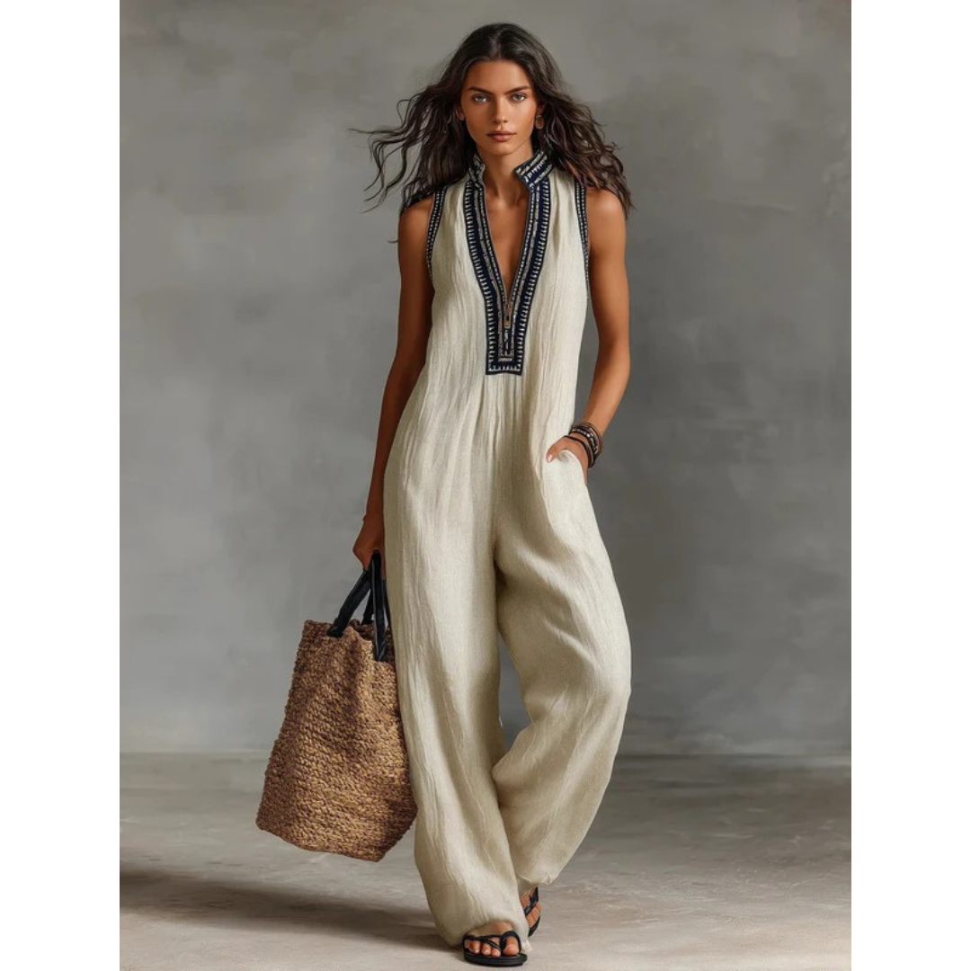 Annika | Damen Stilvolle Freizeit Jumpsuit