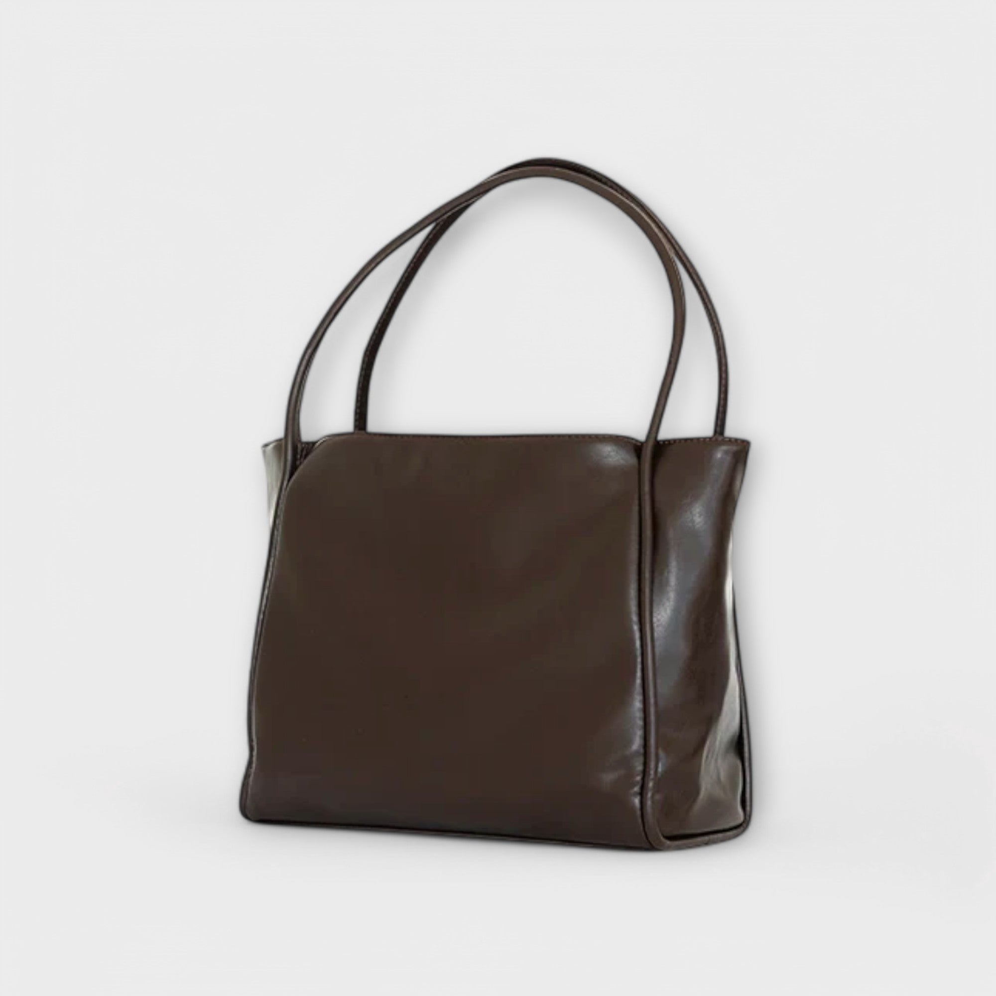 Damen Klassische Handtasche mit Reißverschluss und Tragegriffen