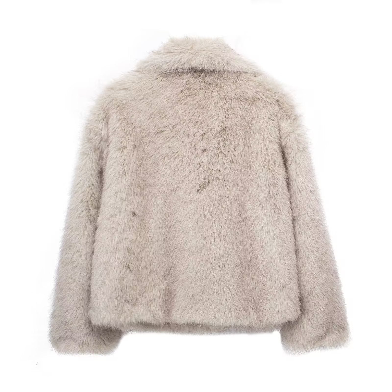 Drune - Damen Herbst, Winter Pelz Mantel Imitation