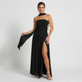 Langes Bandeau Kleid in festlichem Stil