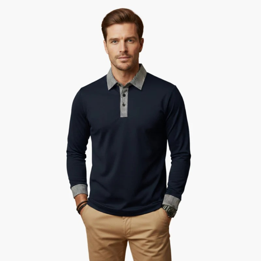 Bastian | Herren Poloshirt Kontrast Stil
