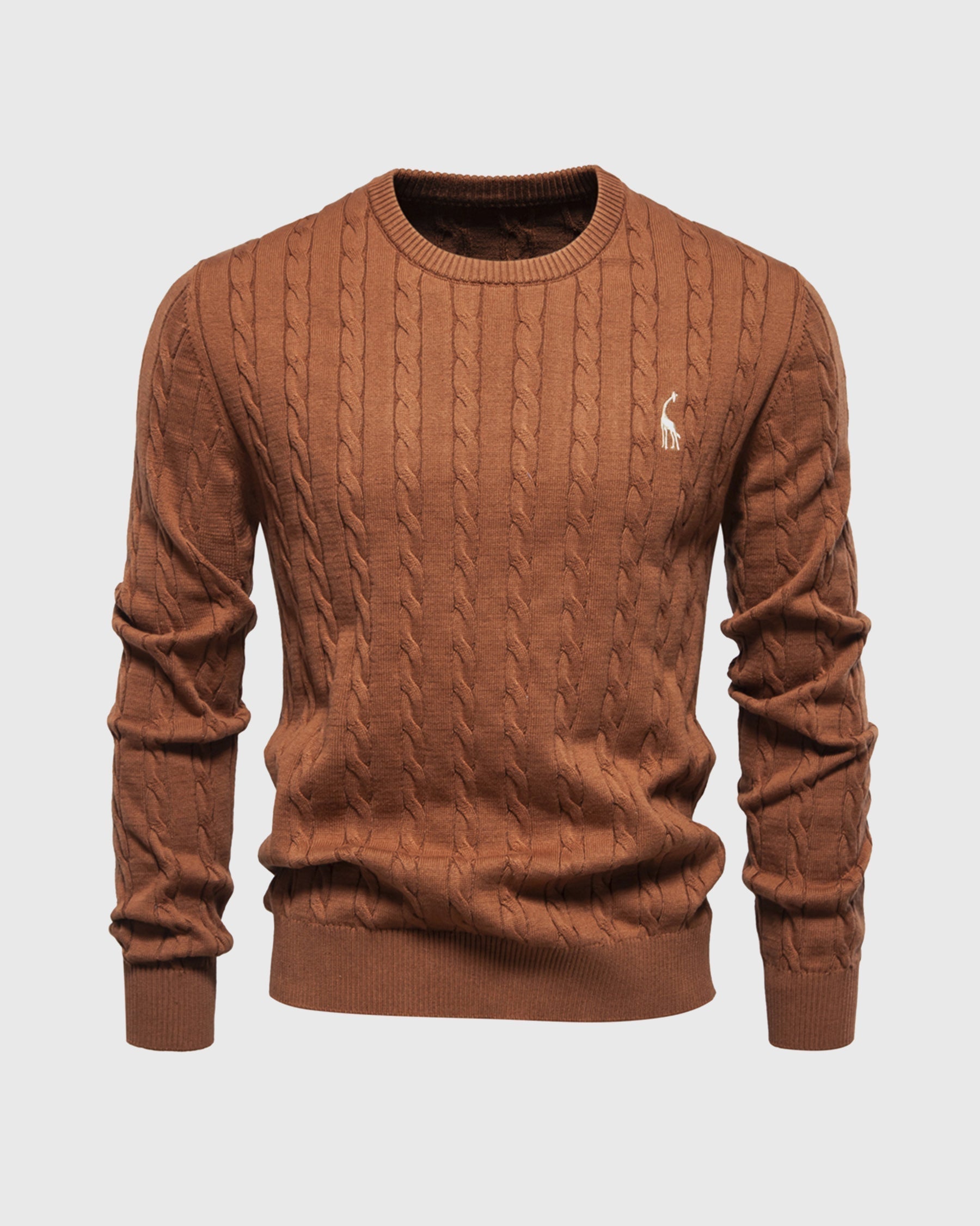 Bastian | Herren Zopfmuster Langarm Strickpullover