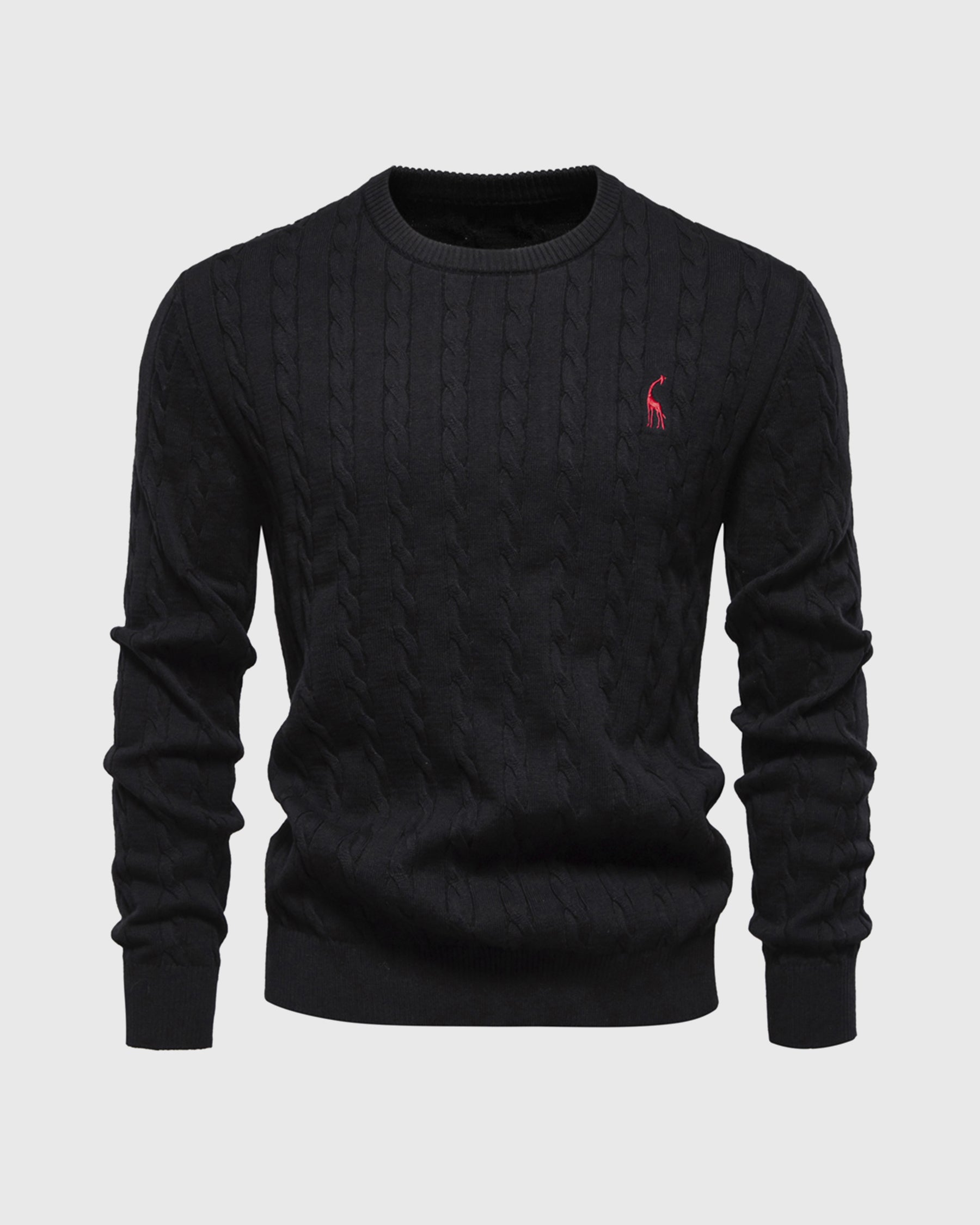 Bastian | Herren Zopfmuster Langarm Strickpullover