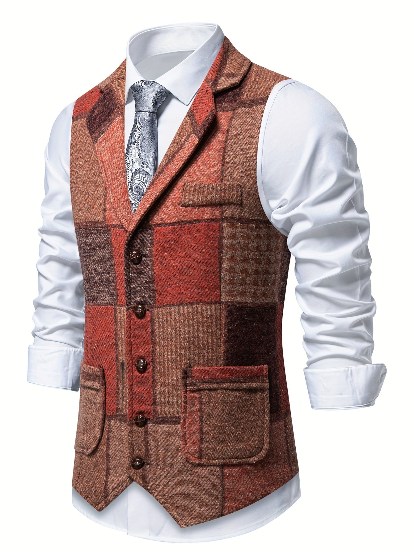 Klassisches Patchwork-Weste