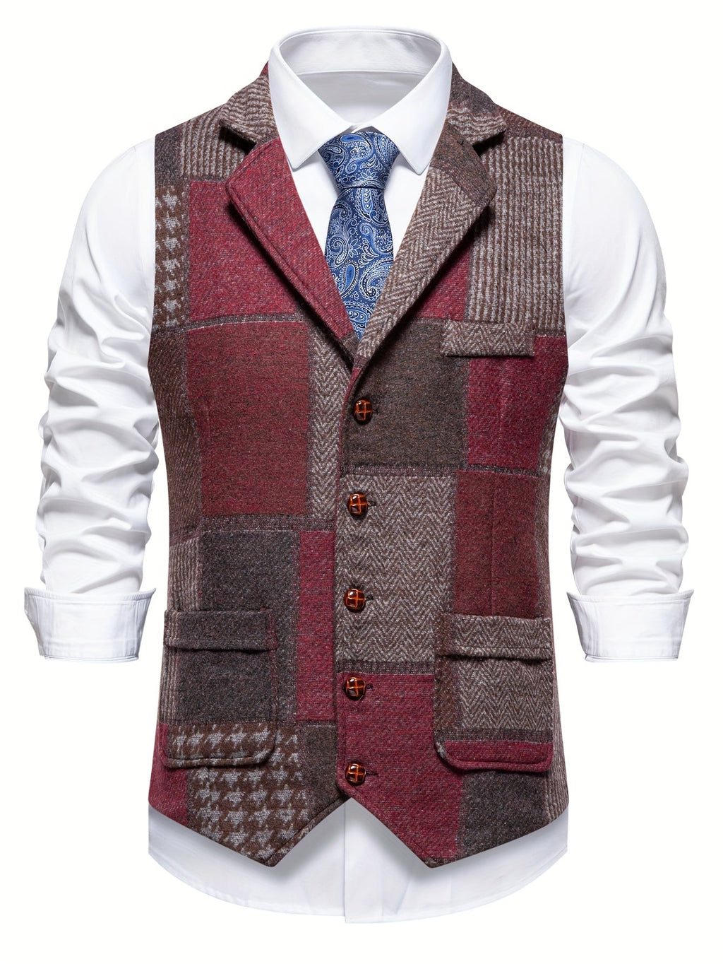 Klassisches Patchwork-Weste