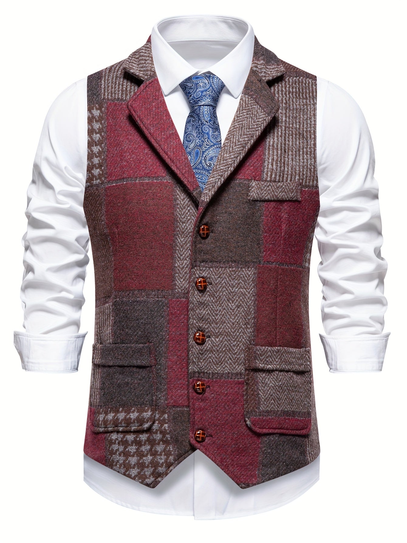 Klassisches Patchwork-Weste