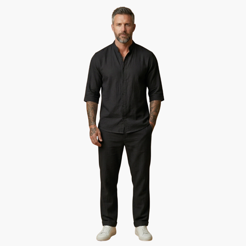 Benedikt | Herren Langarm Shirt Hose Set