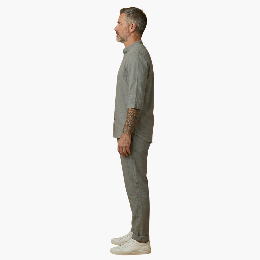 Benedikt | Herren Langarm Shirt Hose Set