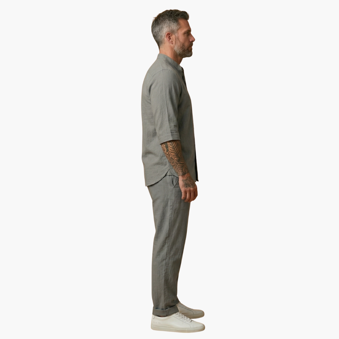 Benedikt | Herren Langarm Shirt Hose Set
