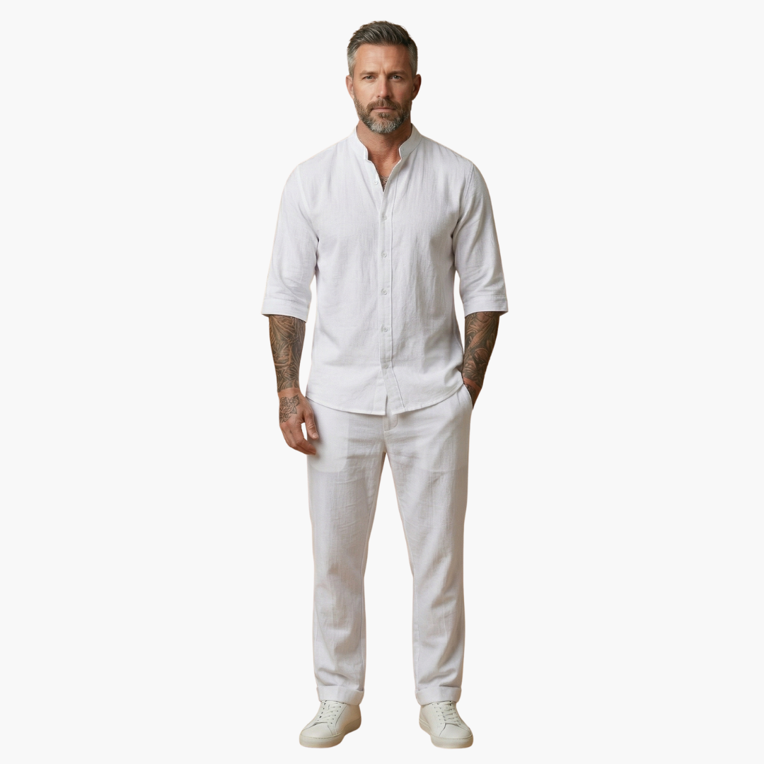 Benedikt | Herren Langarm Shirt Hose Set
