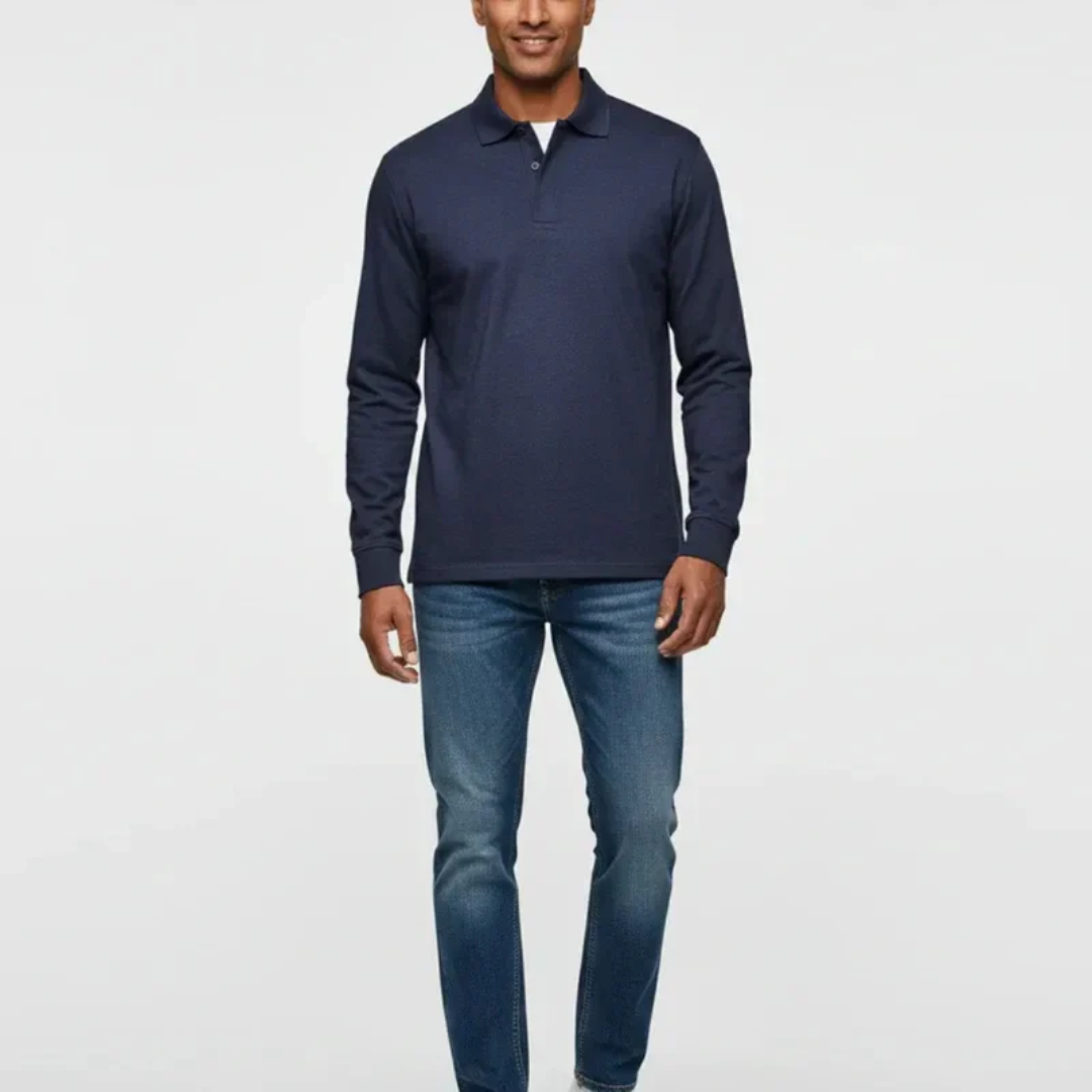 Bernd | Herren Poloshirt Schlicht Langarm Freizeit – Polo Langarm Herren 2026