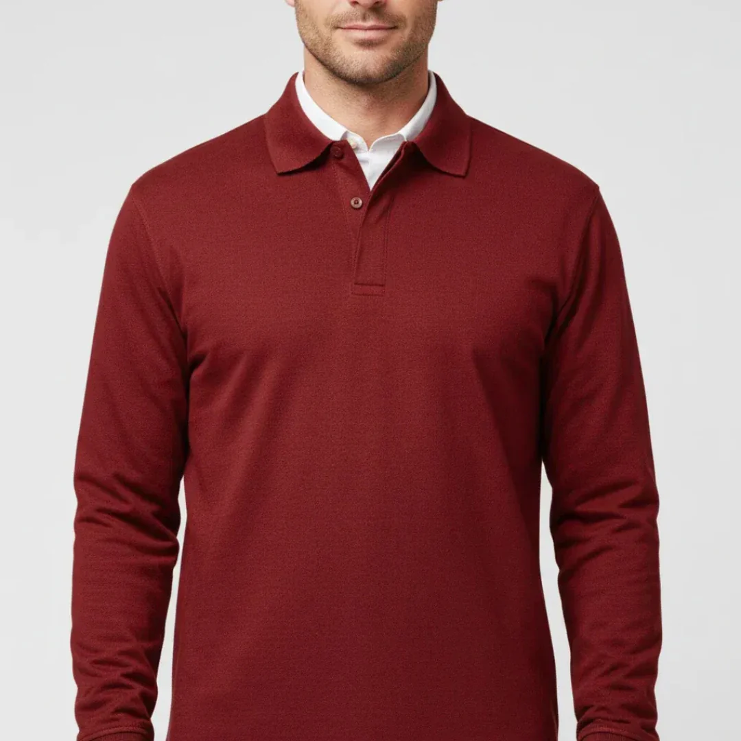 Bernd | Herren Poloshirt Schlicht Langarm Freizeit – Polo Langarm Herren 2026