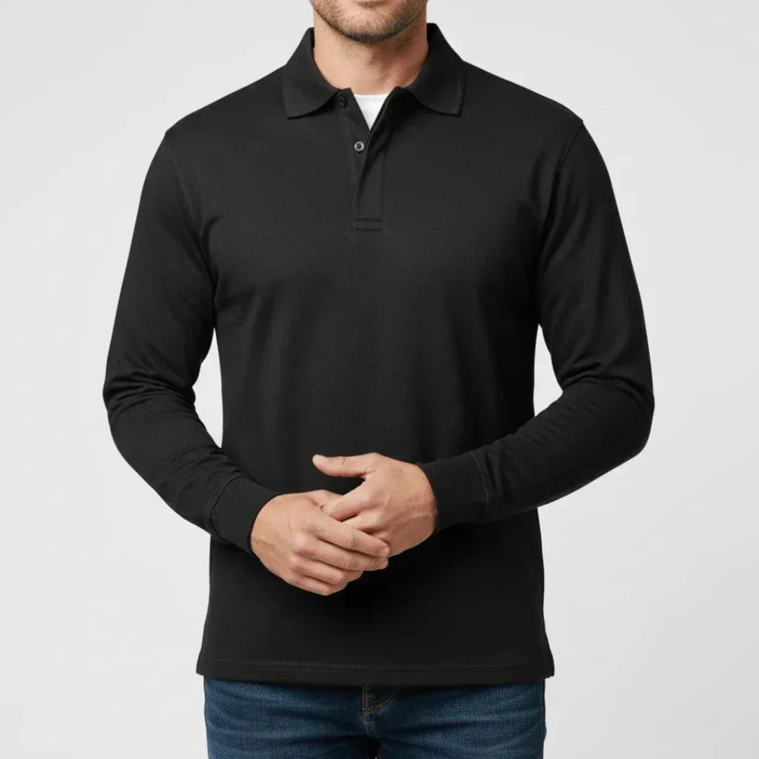 Bernd | Herren Poloshirt Schlicht Langarm Freizeit – Polo Langarm Herren 2026