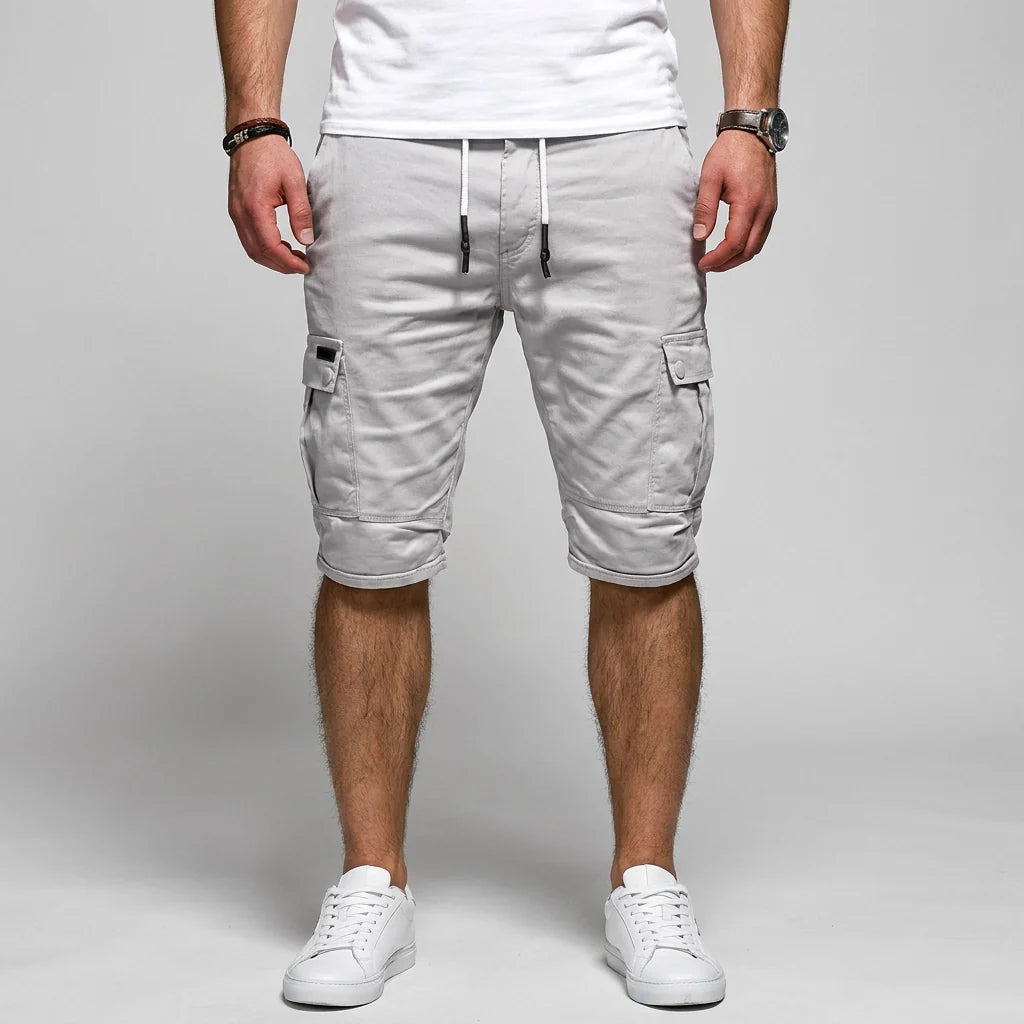 Cargo-Bermuda für Herren aus reiner Baumwolle in Regular Fit