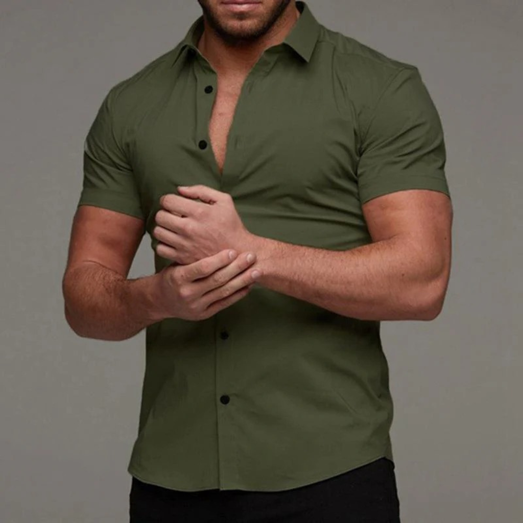 Bernhard | Herren Sommer Hemd Schlicht