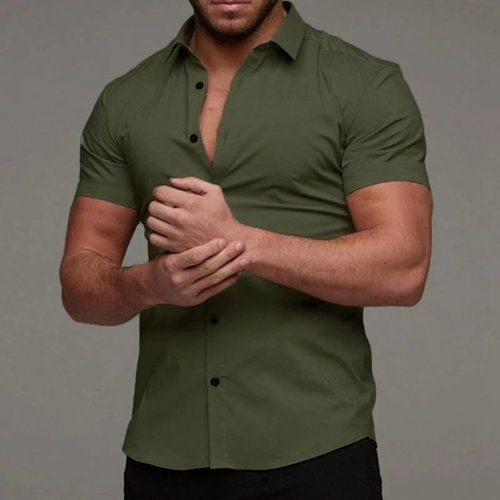 Bernhard | Herren Sommer Hemd Schlicht