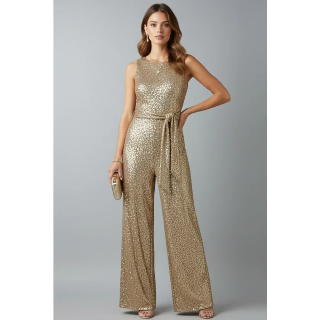Bibi | Damen Jumpsuit Abend Pailletten – Pailletten Jumpsuit Glamour Abend 2026