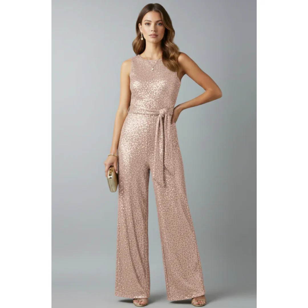 Bibi | Damen Jumpsuit Abend Pailletten – Pailletten Jumpsuit Glamour Abend 2026