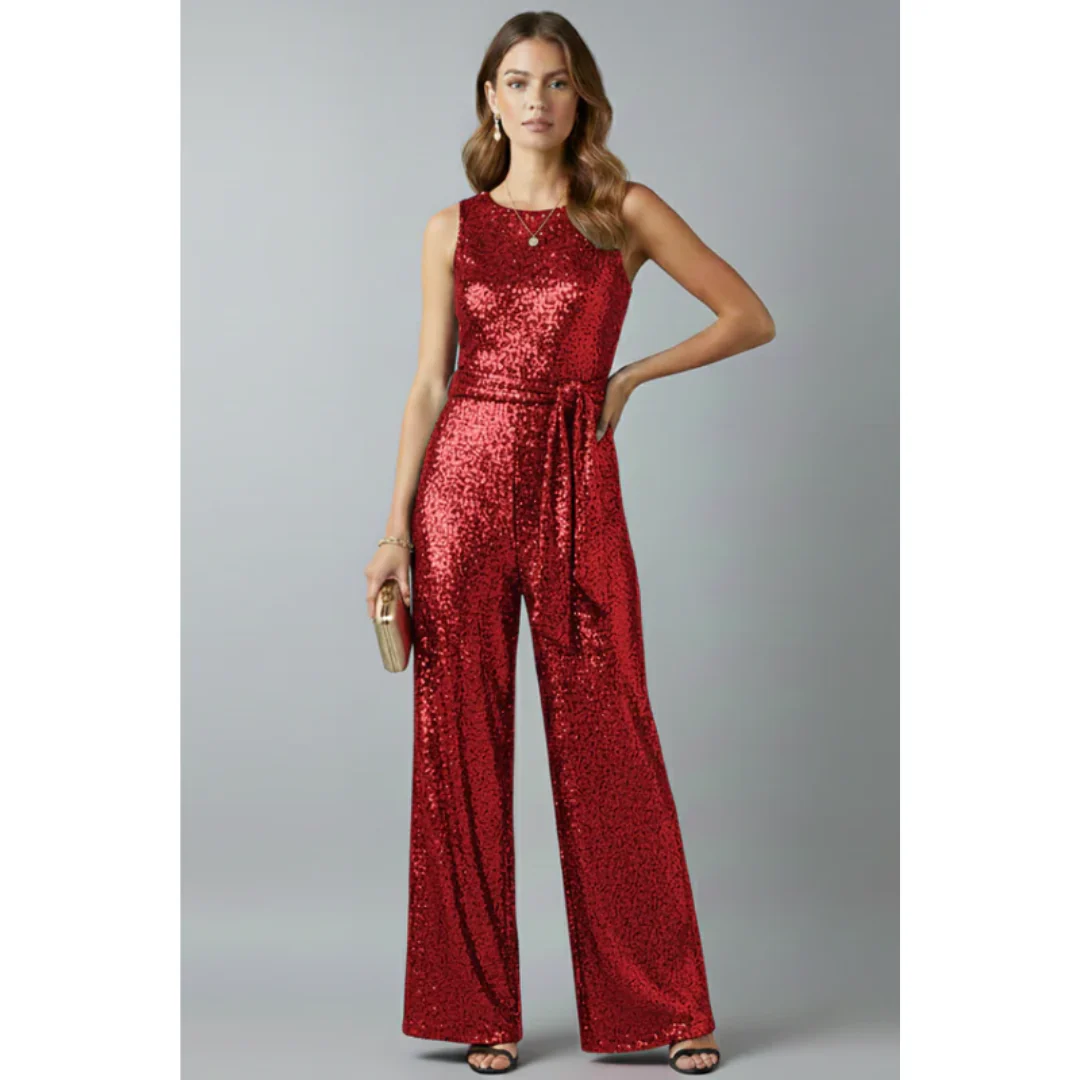 Bibi | Damen Jumpsuit Abend Pailletten – Pailletten Jumpsuit Glamour Abend 2026