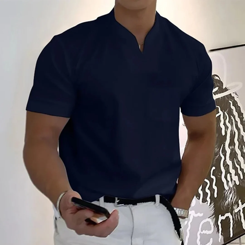 Bjarne | Herren T-Shirt V-Ausschnitt Schlicht Freizeit – V-Neck Shirt Herren 2026