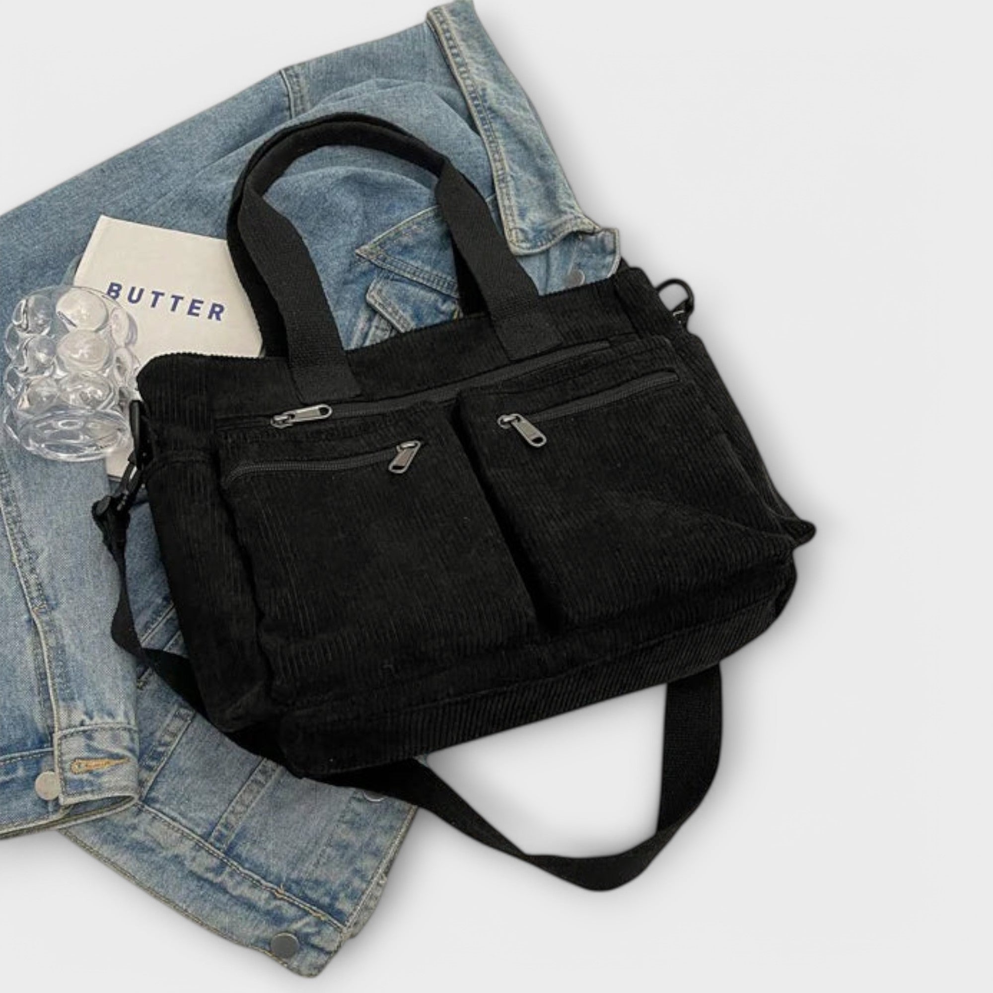 Damen Geräumige Tote-Tasche mit offenem Hauptfach und Innentasche
