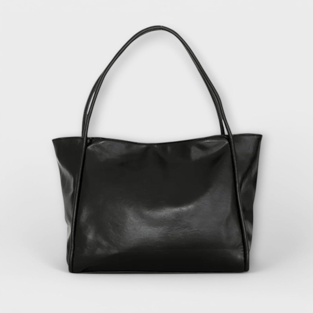 Damen Klassische Handtasche mit Reißverschluss und Tragegriffen