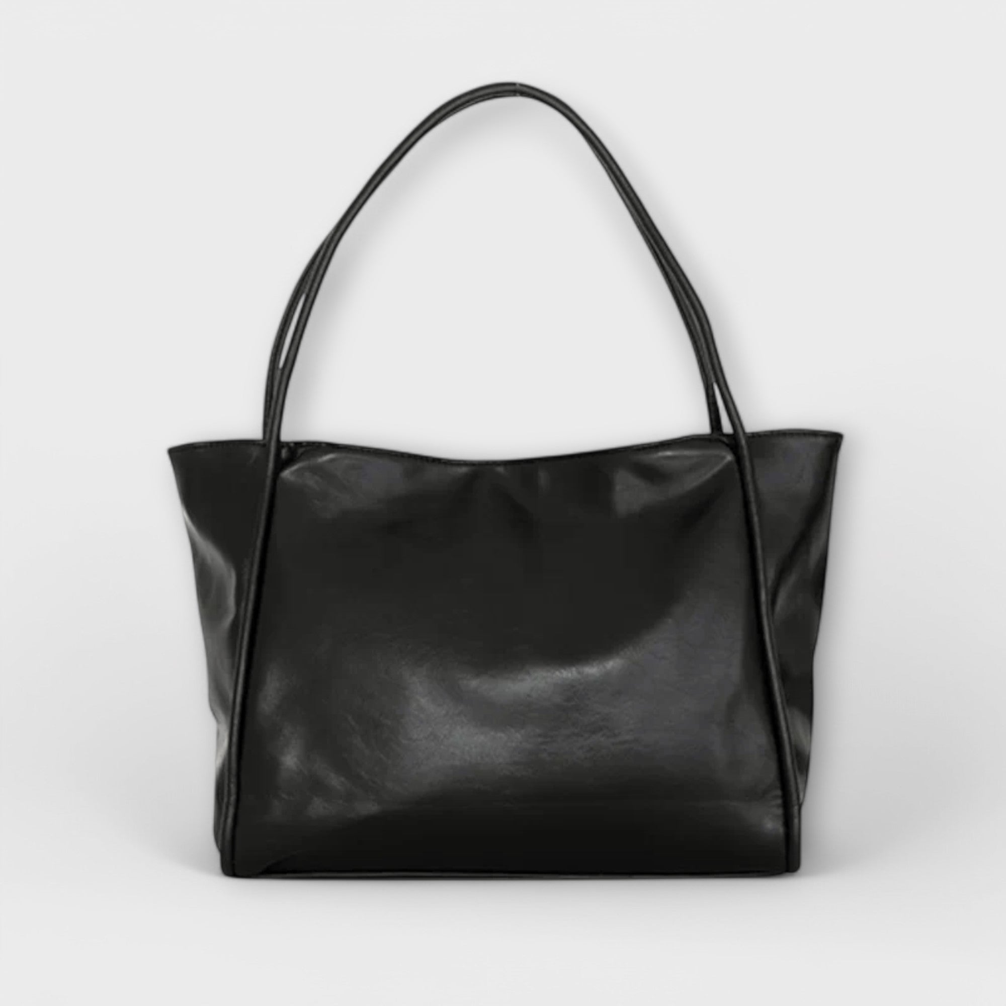 Damen Klassische Handtasche mit Reißverschluss und Tragegriffen