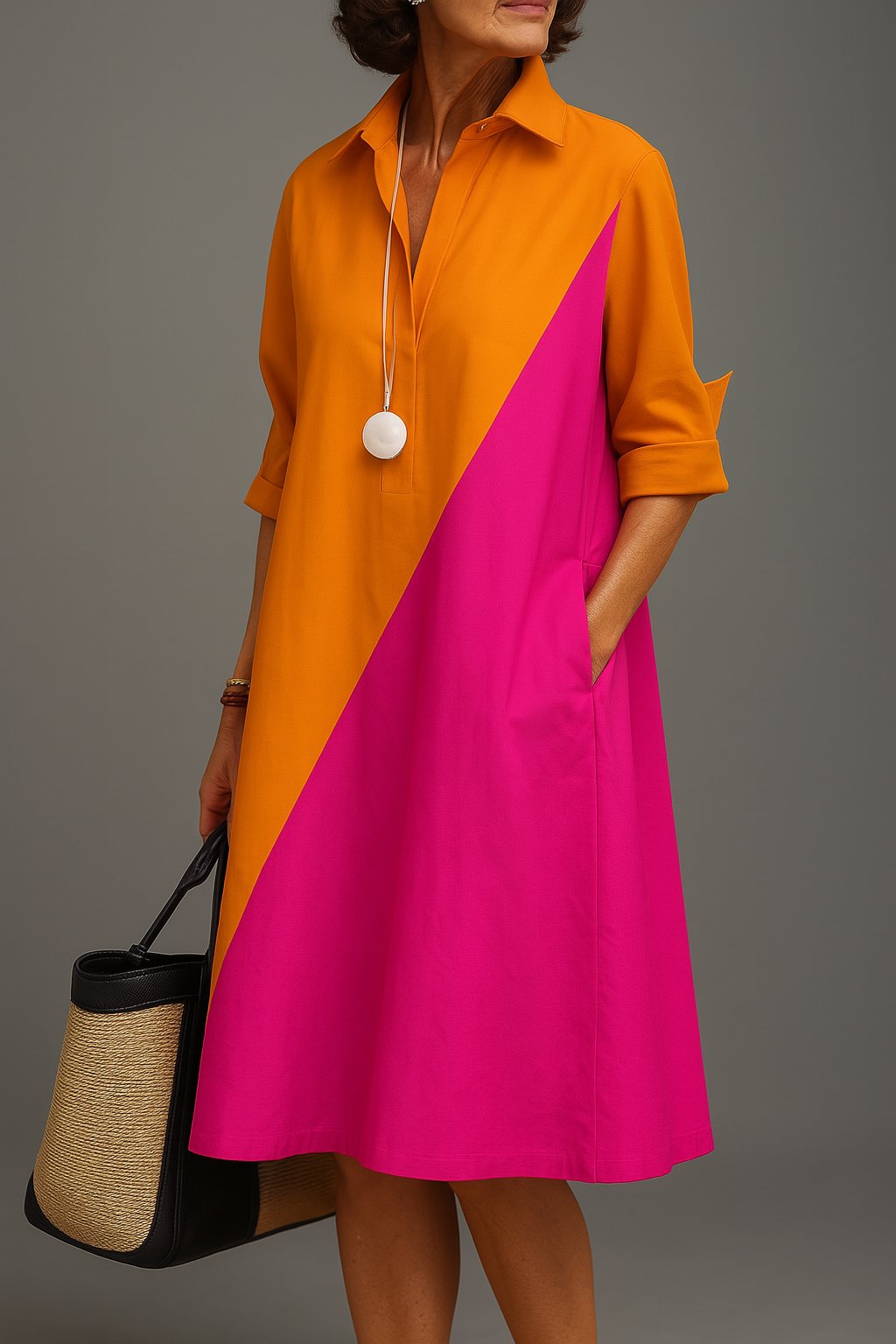 Frieda | Bequemes Midi-Kleid