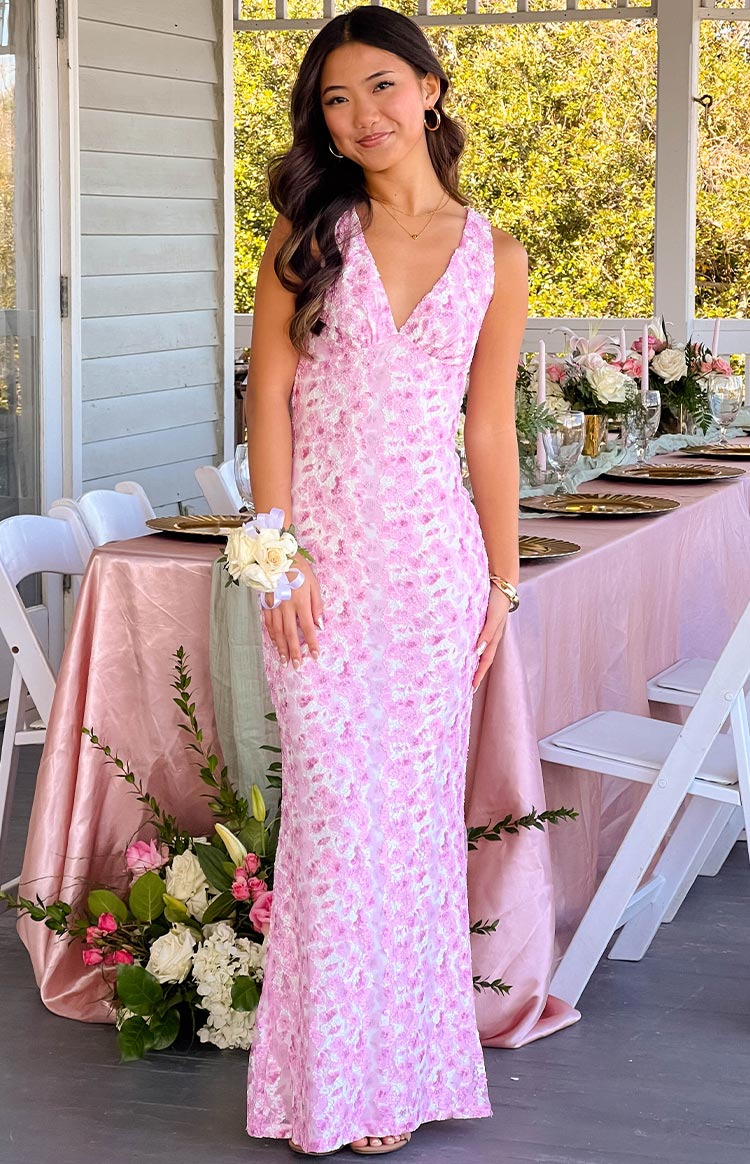 Damen Sommer V-Ausschnitt Hochzeitsgast Maxikleid