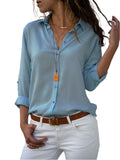 Brigitta | Damen Langarm Hemdbluse