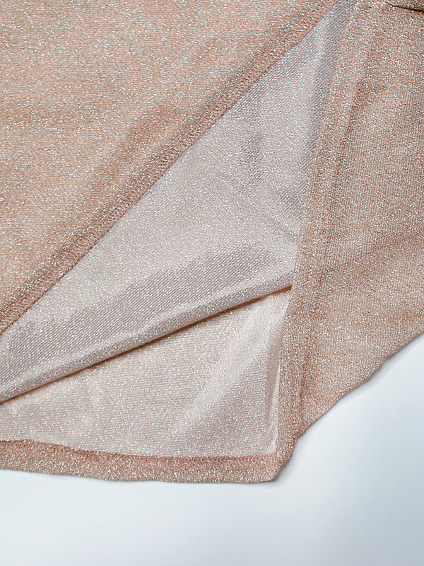 Brigitte | Damen Langarm V-Ausschnitt Maxikleid