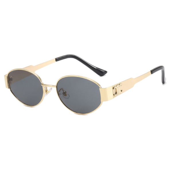 Maren | Damen Retro Sonnenbrille Oval – Metallrahmen Getönte Gläser Vintage Style 2026