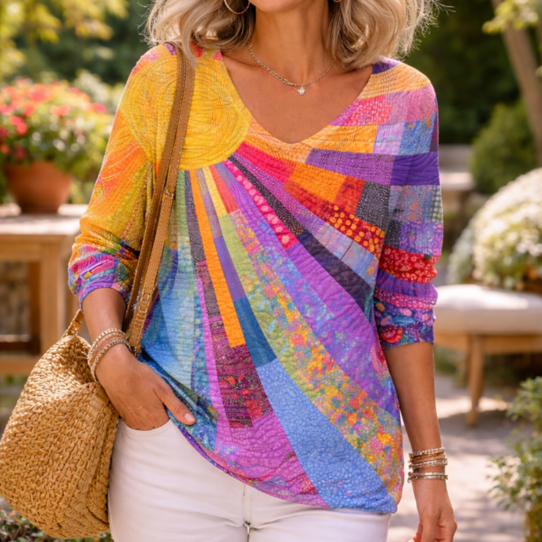 Julia | Buntes Patchwork T-Shirt Womens t-shirt