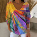 Julia | Buntes Patchwork T-Shirt Womens t-shirt