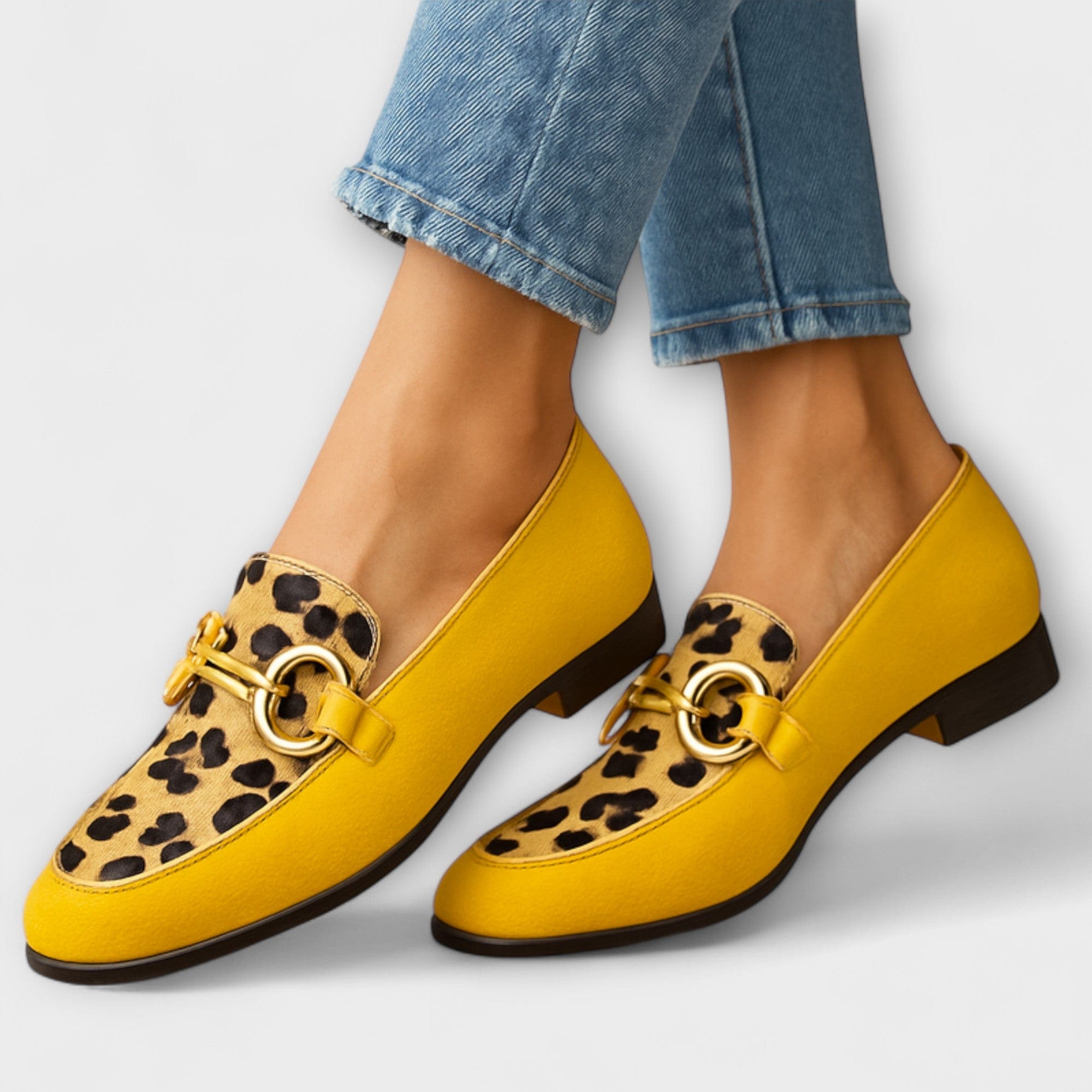 ACCENT | HAUSSCHUHE MIT ANIMAL-PRINT