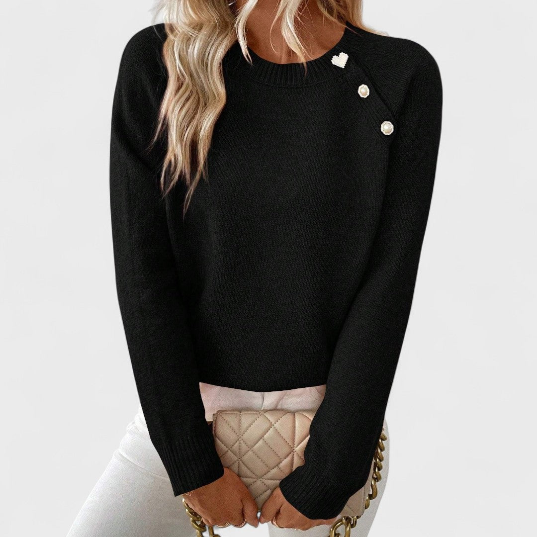 Emmi – Eleganter asymmetrischer Ein-Schulter-Pullover