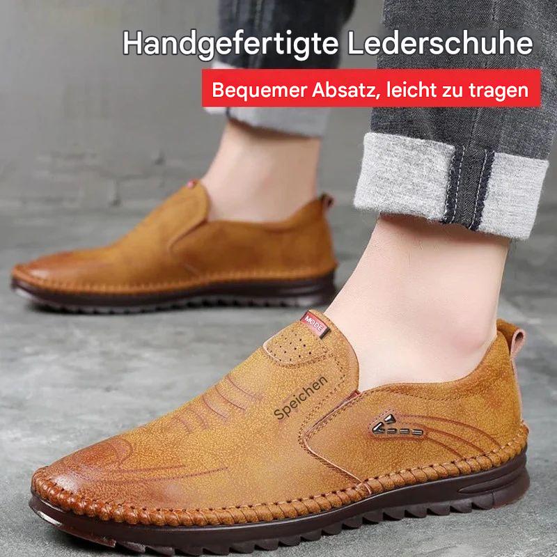 ALEX / ATMUNGSAKTIVE, RUTSCHFESTE LEDERSNEAKER FÜR HERREN