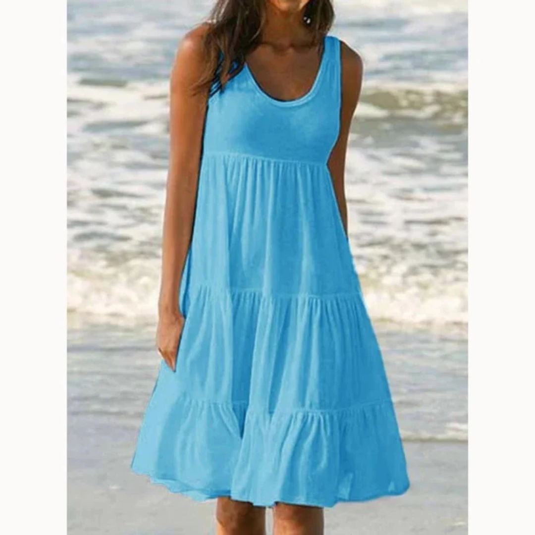 Carmen | Damen Schlichtes Sommerkleid Mini