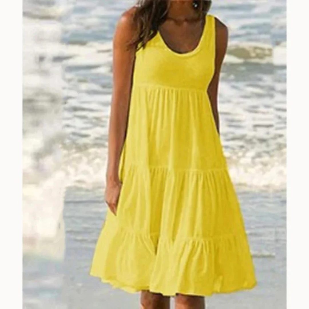 Carmen | Damen Schlichtes Sommerkleid Mini