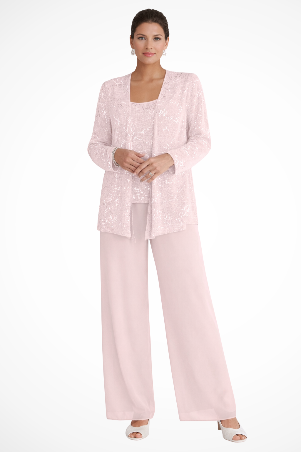 Cassiopeia | Damen Pailletten Anzug Set