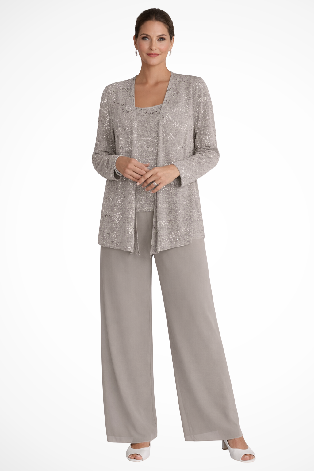 Cassiopeia | Damen Pailletten Anzug Set