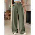 Celine | Damen Leinenhose Wide Leg Elegant