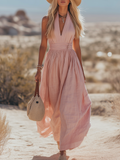 Cordua | Damen Neckholder Maxi Kleid