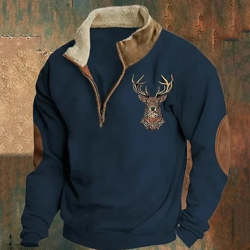 Darven™ | Pullover Nordique Cerf – Outdoor-Stil & angenehme Wärme