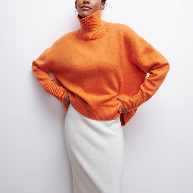 Amelia | Eleganter Strick-Dolcevita-Pullover