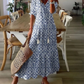 Dalia | Damen Elegantes Maxikleid im Boho Stil