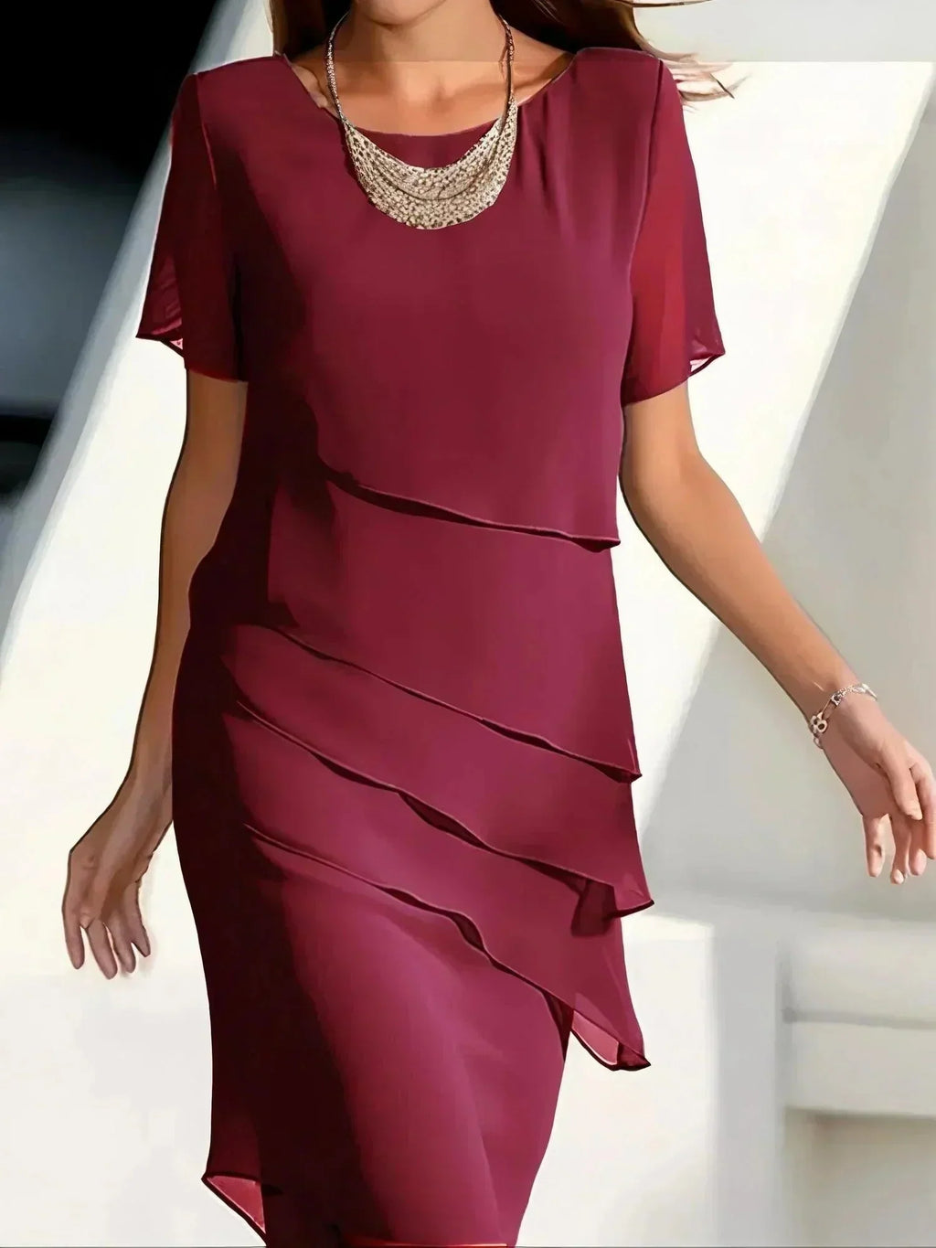 Elena | Damen Abendkleid mit Lagenlook für den Sommer