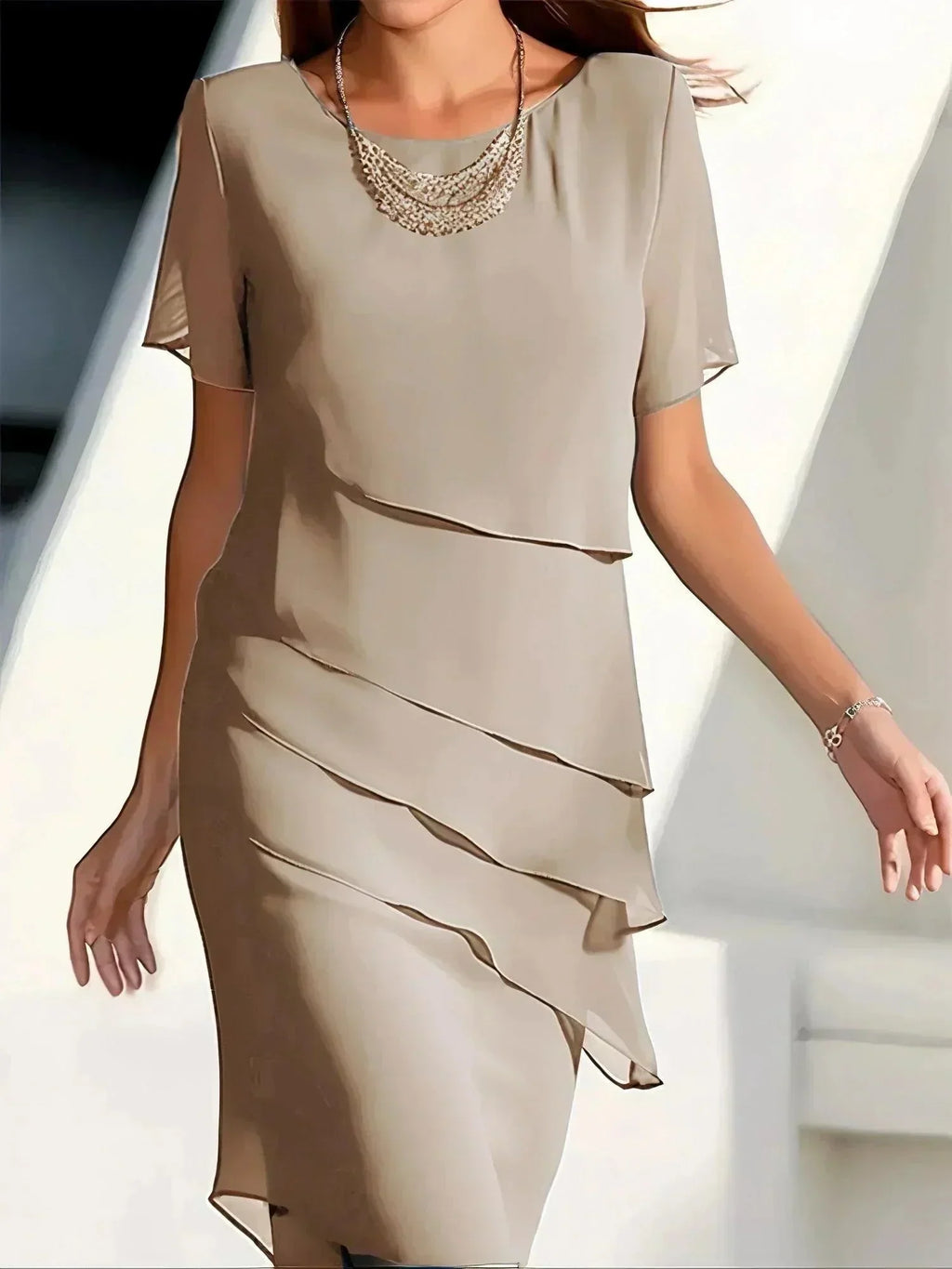 Elena | Damen Abendkleid mit Lagenlook für den Sommer