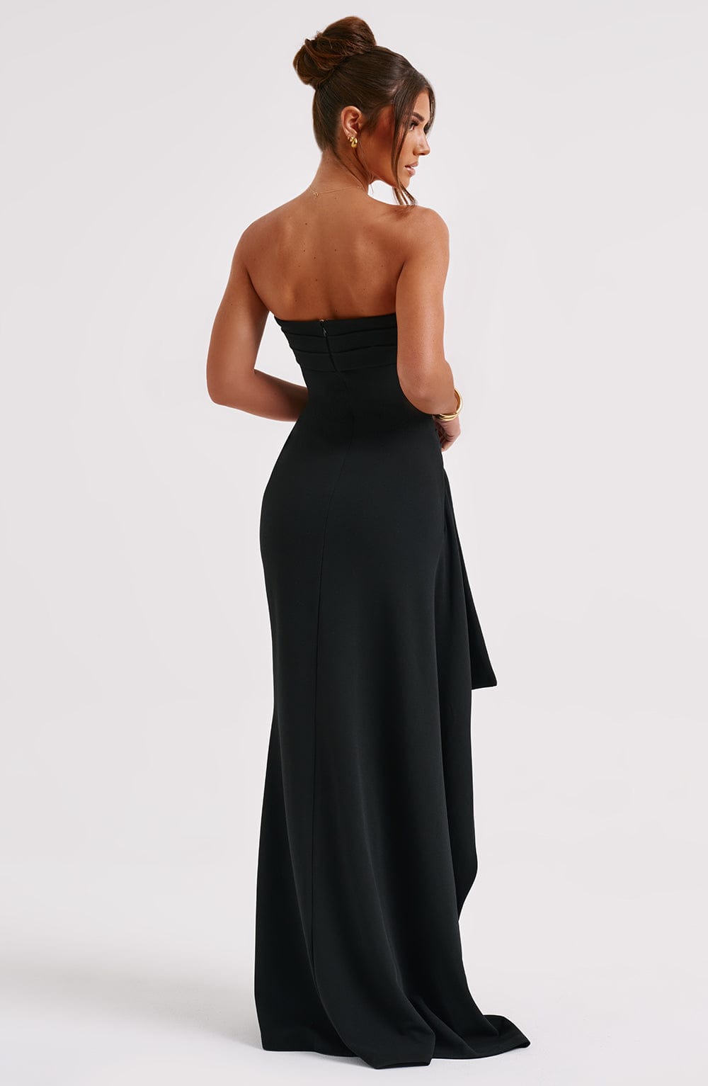 Fiona | Damen Abendkleid trägerlos in Maxilänge