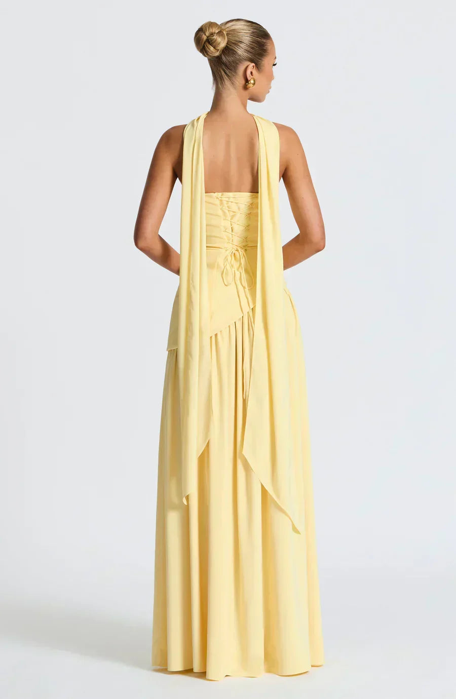 Theresa | Damen Asymmetrisches Maxi Kleid für